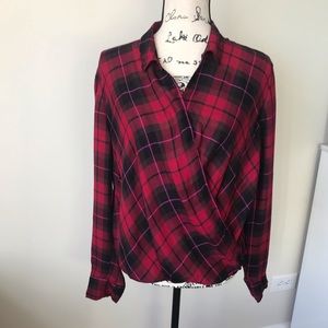 Plaid red Gap blouse